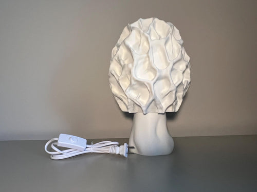Boston Homestudio 12 Inch Mushroom Table Lamp E26 Bulb Included White