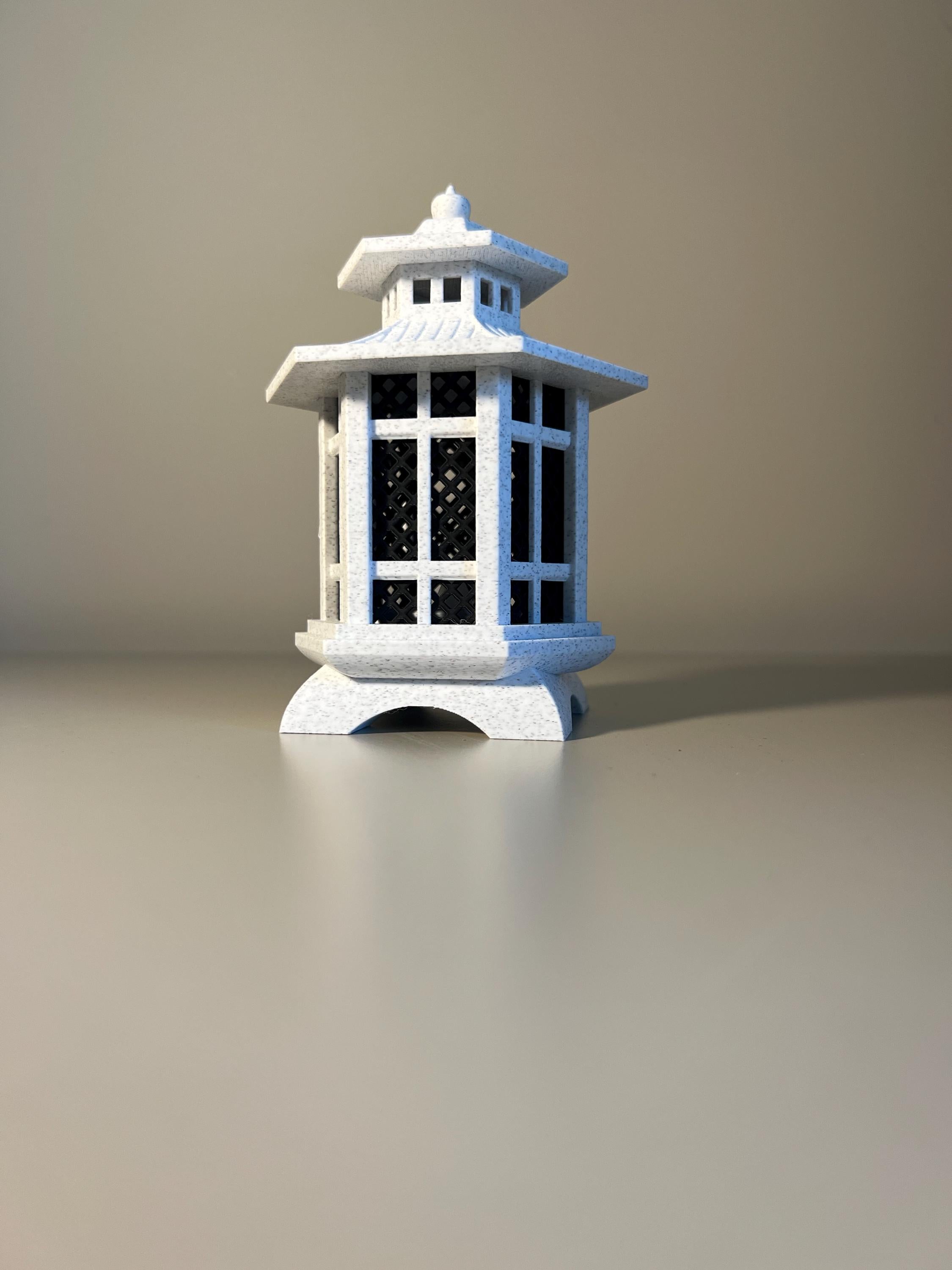 Bostonhomestudio Japanese Pagoda Lantern Tealight Candle Holder Zen Decor