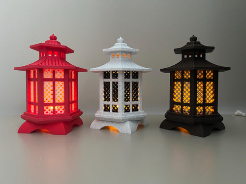 Bostonhomestudio Japanese Pagoda Lantern Tealight Candle Holder Zen Decor