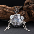Oryeia Custom Real Butterfly Pocket Watch Necklace White