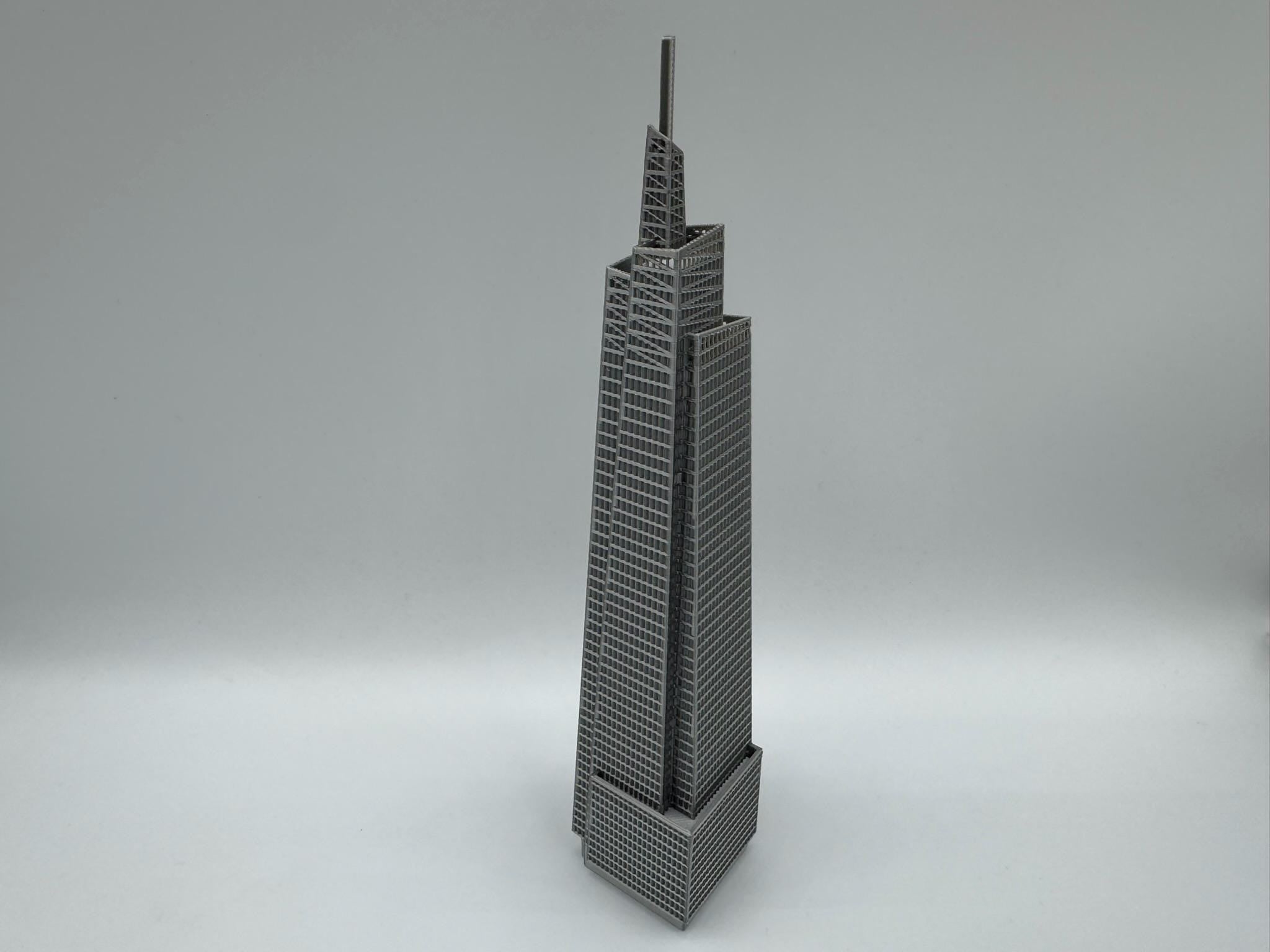 StarsoftheCity One Vanderbilt 3D Printed Skyscraper Model Silver