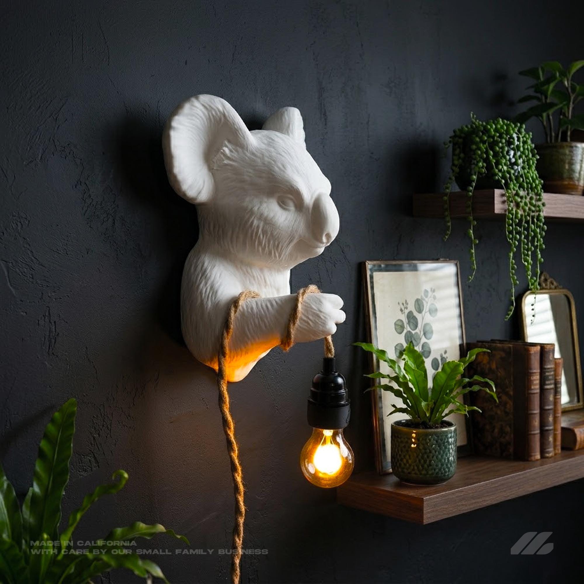 April16studio Koala Wall Sconce 3D Printed Animal Light Jungle Lamp