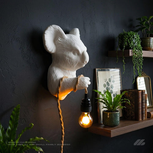 April16studio Koala Wall Sconce 3D Printed Animal Light Jungle Lamp