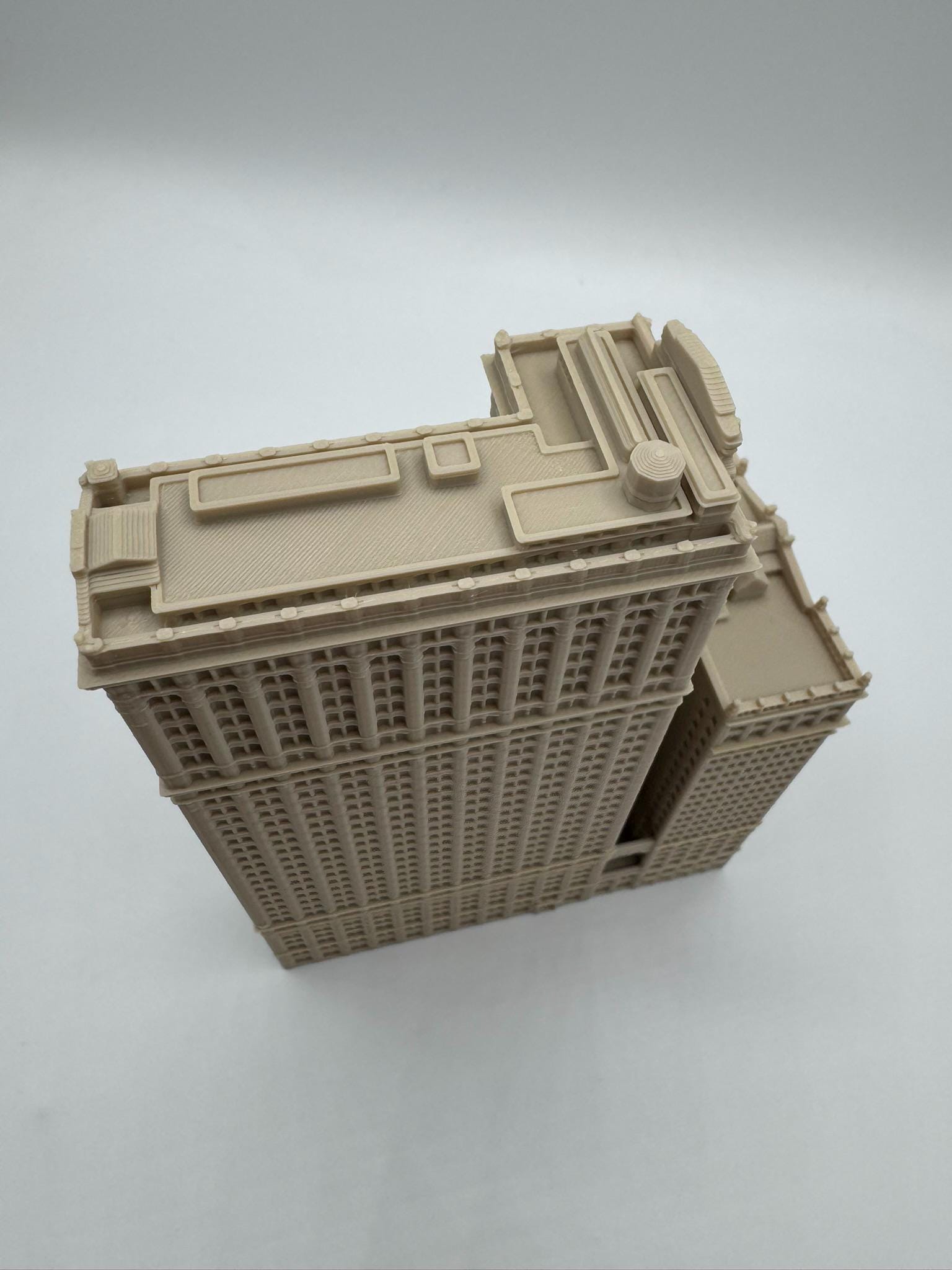 StarsoftheCity Whitehall Building Model 3D Printed Beige