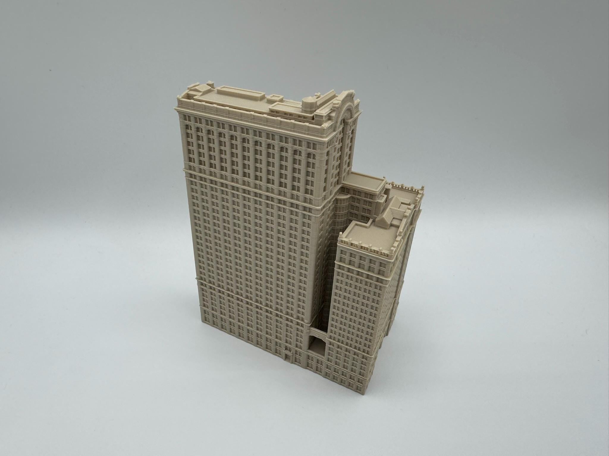 StarsoftheCity Whitehall Building Model 3D Printed Beige
