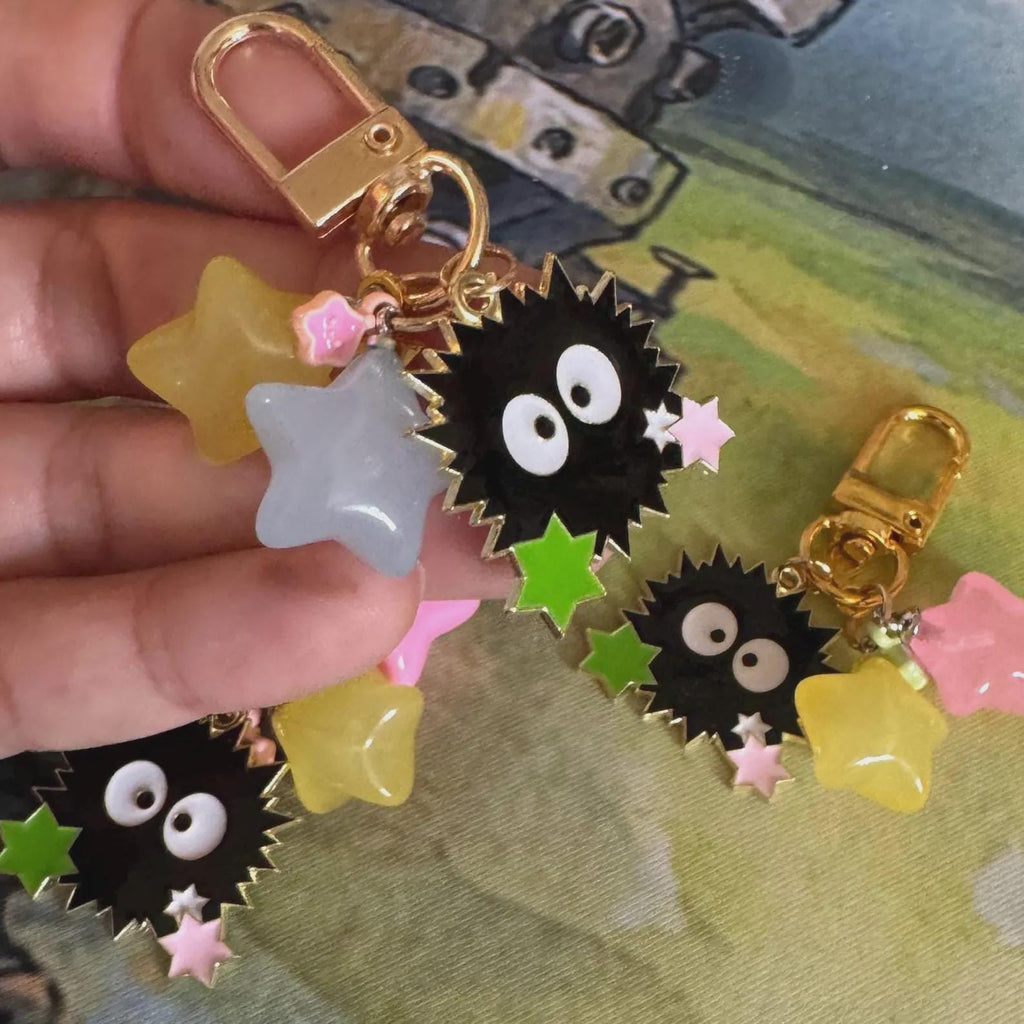 VanillaStarCafe Sprites Fanart Charm Keychain 2.5in Plastic