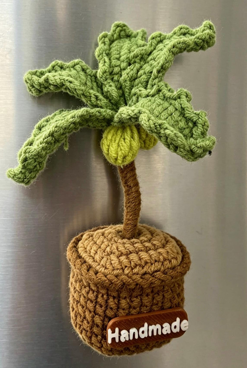 CrochetRecipe Handmade Mini Potted Plant Refrigerator Magnets 3in