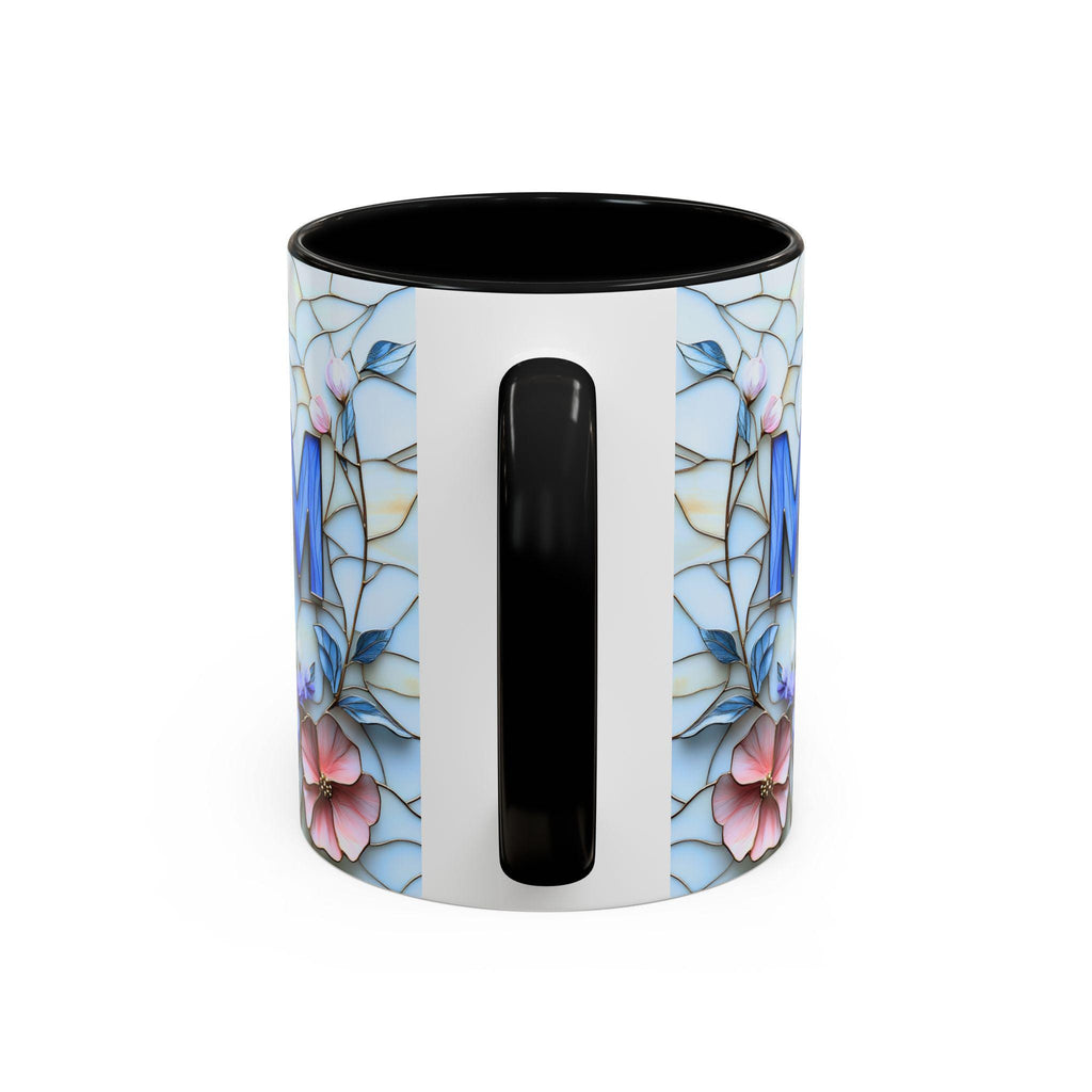 Stained Glass Style Floral MOM Mug