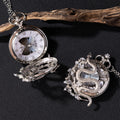 Oryeia Handmade Snake & Butterfly Specimen Gothic Pocket Watch