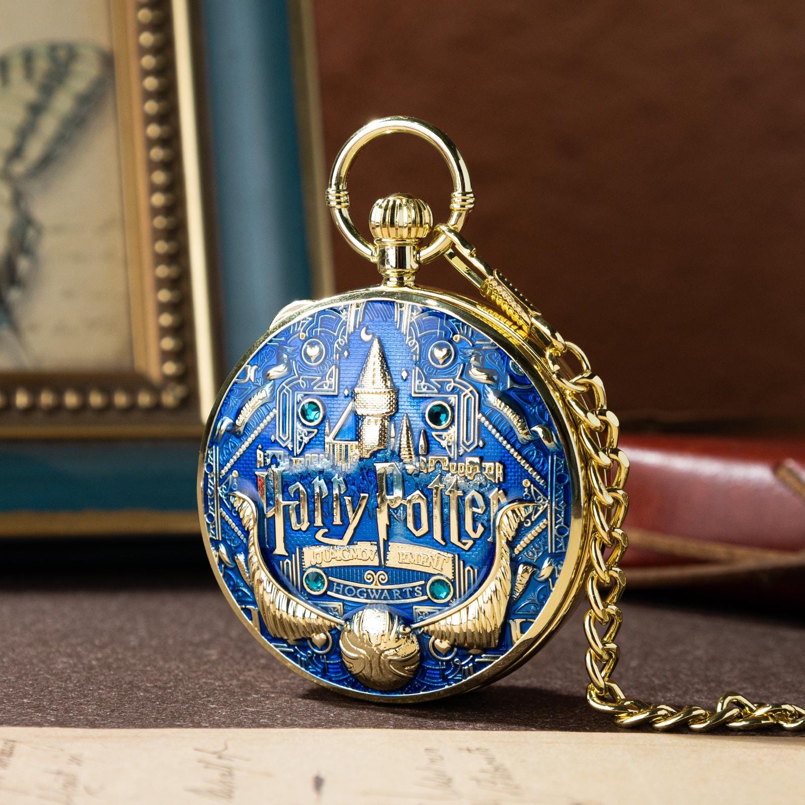 Oryeia Harry Potter Musical Pocket Watch Custom Photo Engraved Keepsake
