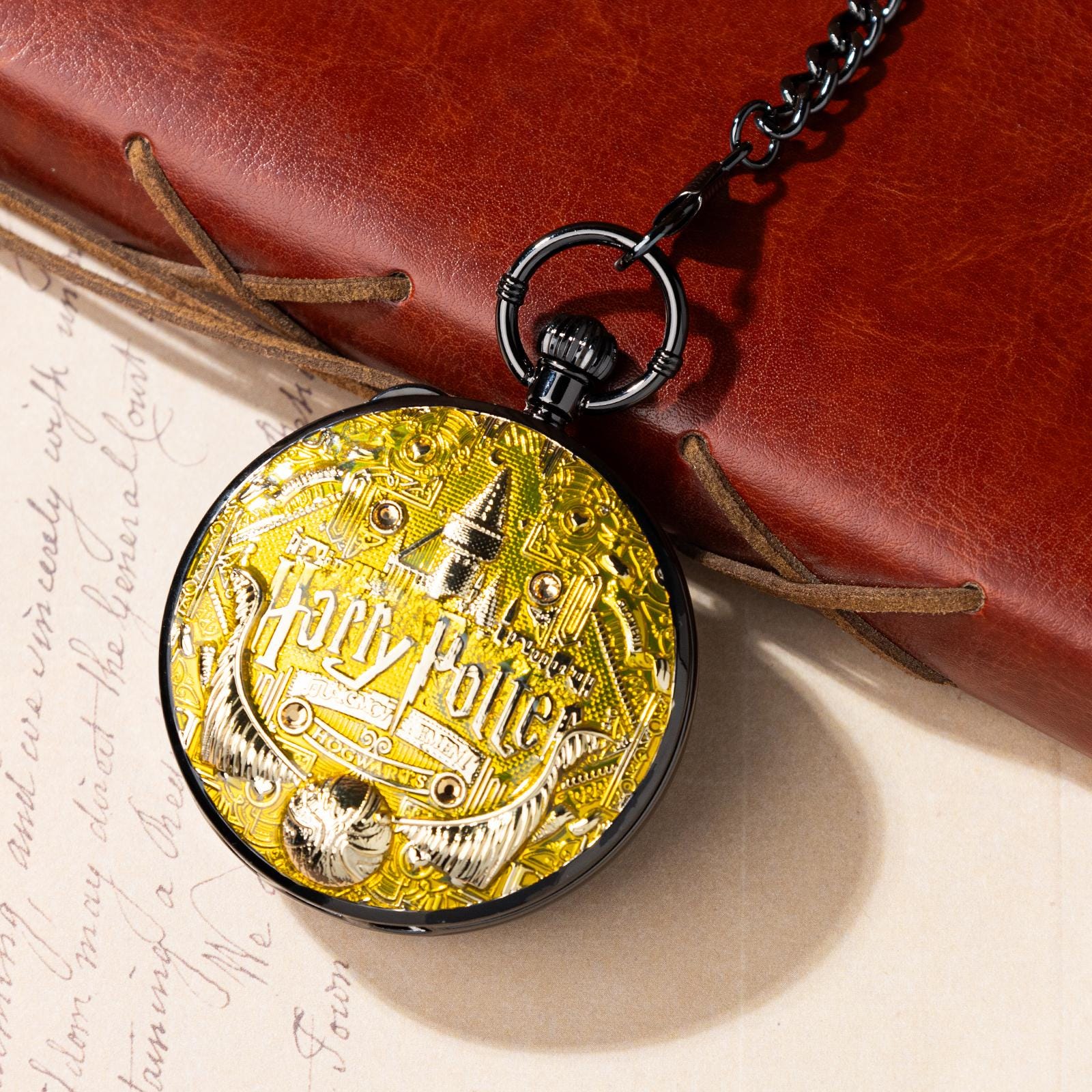 Oryeia Harry Potter Musical Pocket Watch Custom Photo Engraved Keepsake
