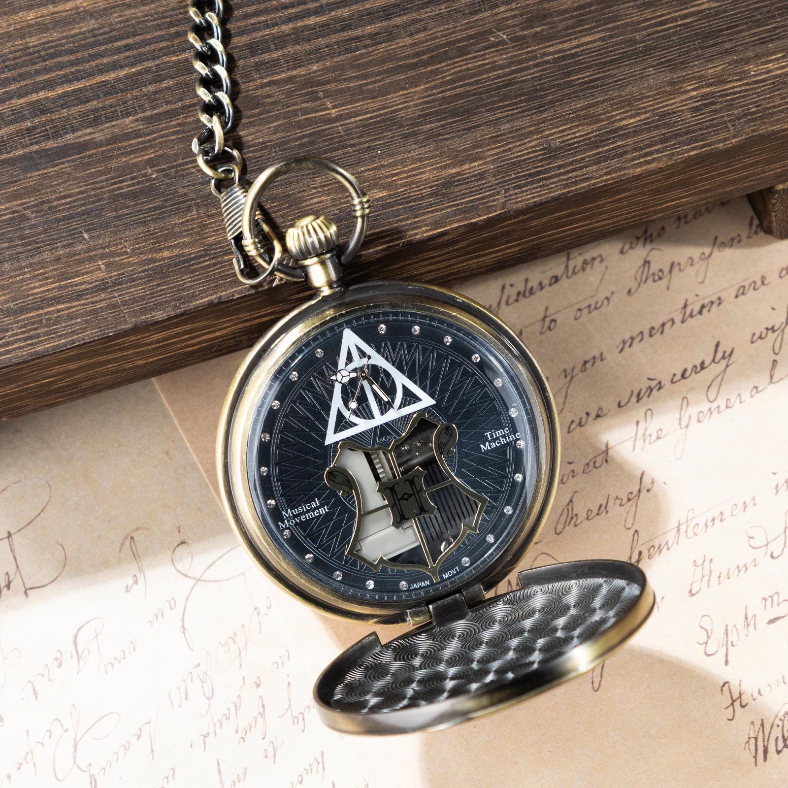 Oryeia Harry Potter Musical Pocket Watch Custom Photo Engraved Keepsake