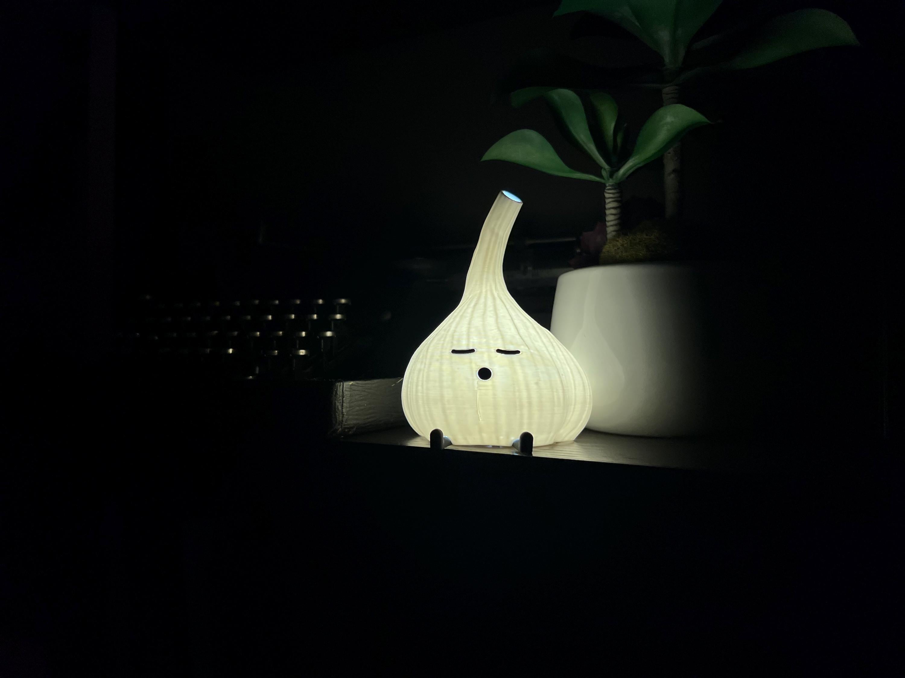 Bostonhomestudio Garlic Night Light Dimmable LED 3 Color Modes USB Table Lamp