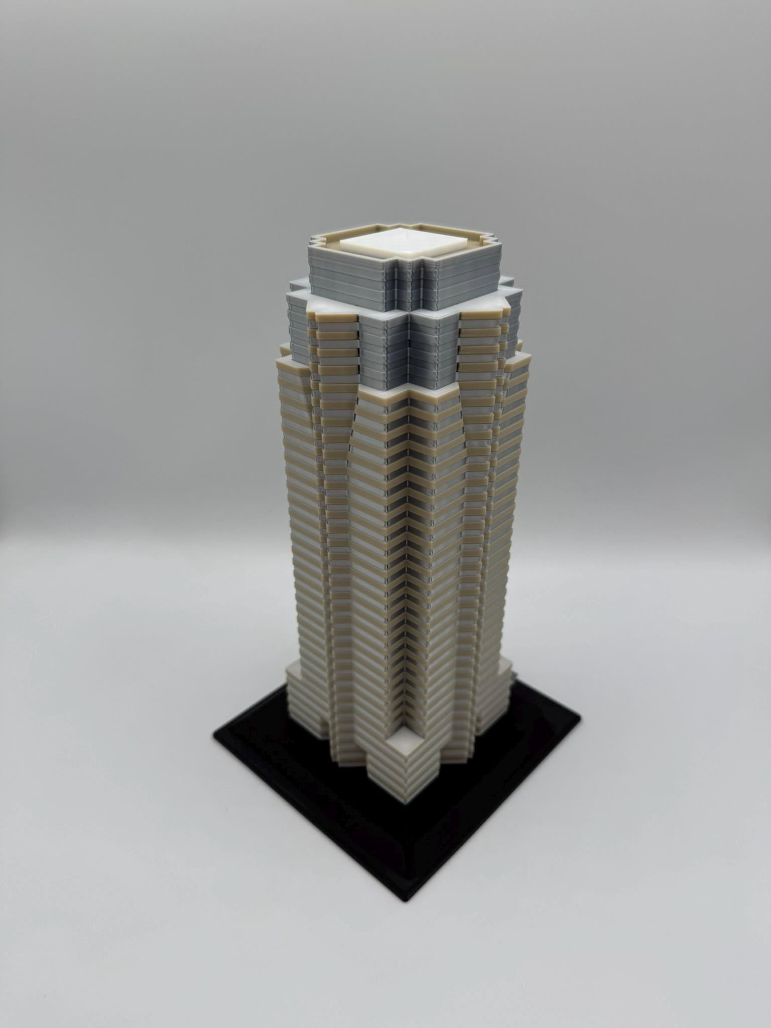 StarsoftheCity Nakatomi Plaza 3D Printed Full Color Model 8in