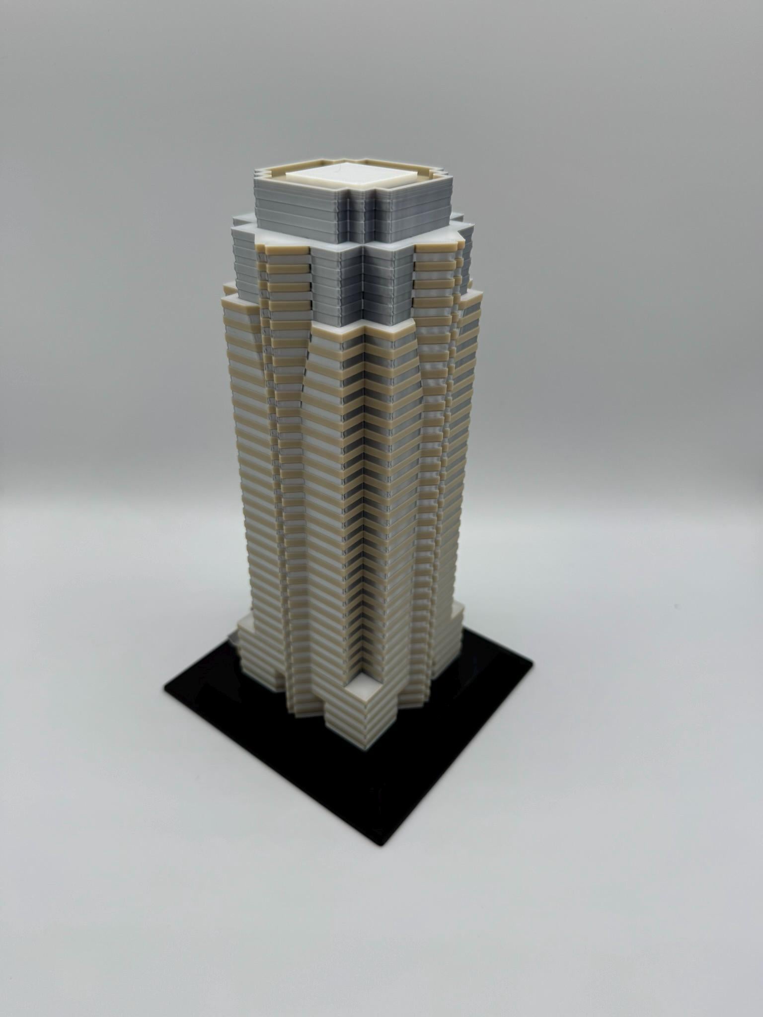 StarsoftheCity Nakatomi Plaza 3D Printed Full Color Model 8in
