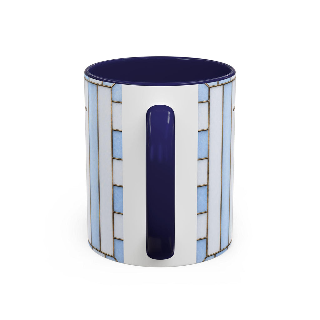 Personalized Dad Mug With Kids Names Custom Stripe Coffee Mug