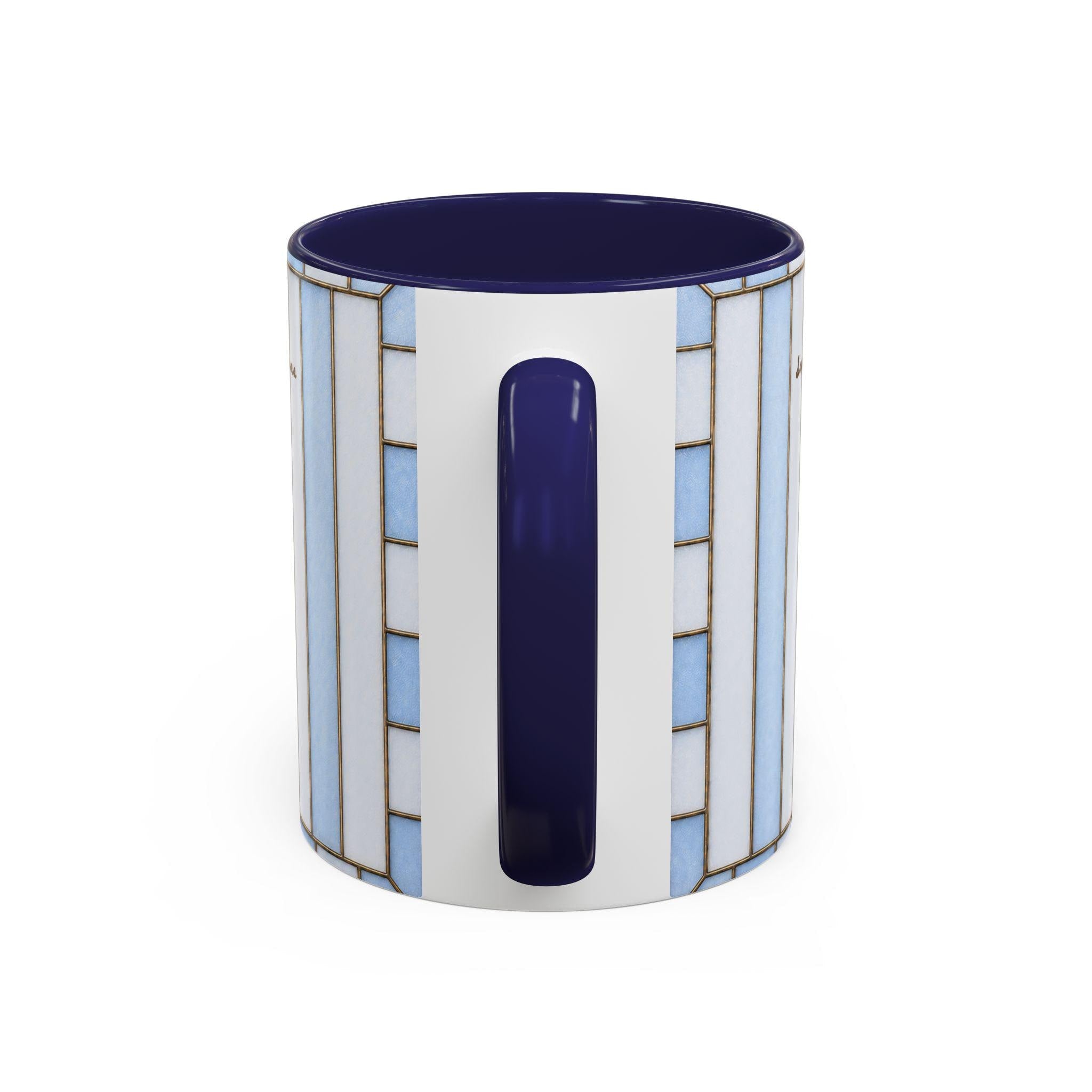 Personalized Dad Mug With Kids Names Custom Stripe Coffee Mug