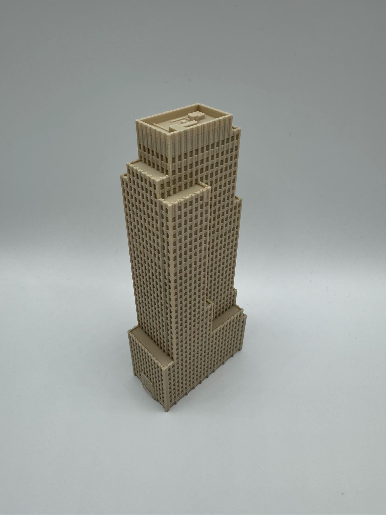 StarsoftheCity Daily News Building 3D Printed Miniature Model PLA