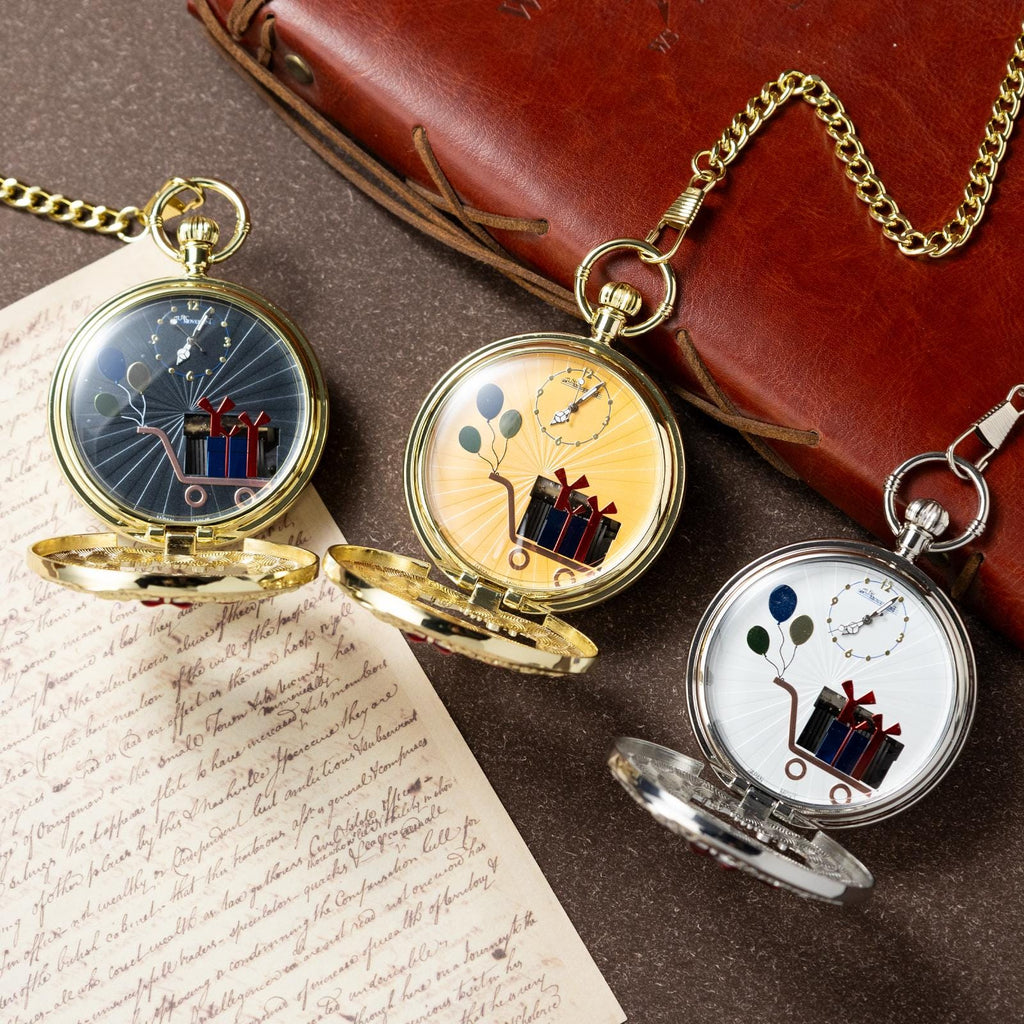 Oryeia Vintage Birthday Music Pocket Watch Happy Birthday Melody