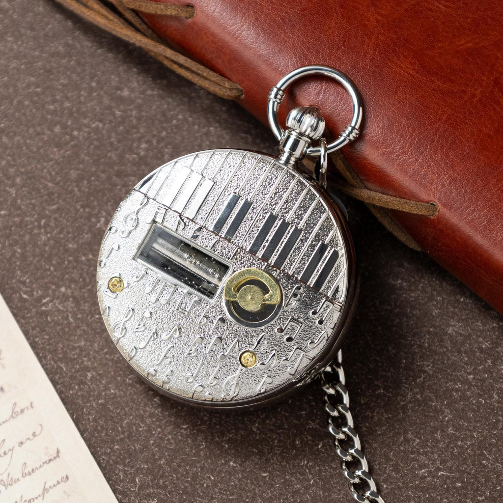 Oryeia Vintage Birthday Music Pocket Watch Happy Birthday Melody