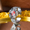 Oryeia Retro Gothic Floral Unisex Vintage Cuff Bracelet Watch