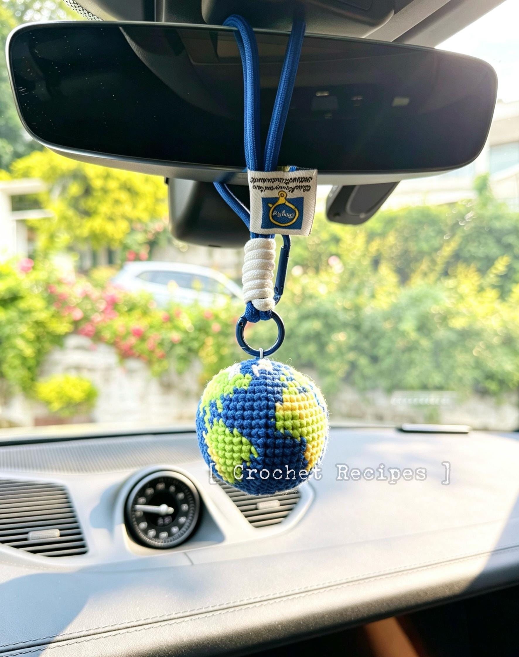 CrochetRecipe Earth Hacky Sack Crochet Footbag 2.2in