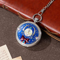 Oryeia Personalized Musical Pocket Watch with Custom Photo Moon Design