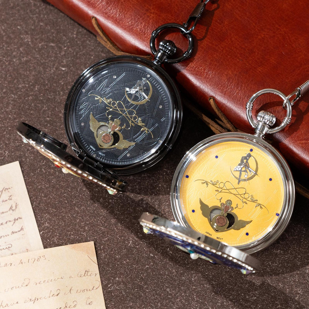 Oryeia Personalized Musical Pocket Watch with Custom Photo Moon Design