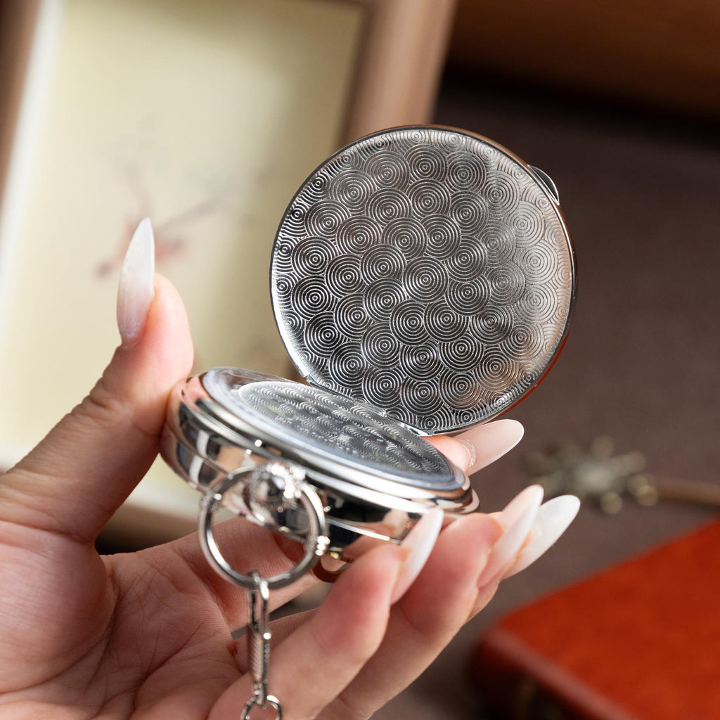 Oryeia Pocket Watch White Rabbit Musical Custom Photo