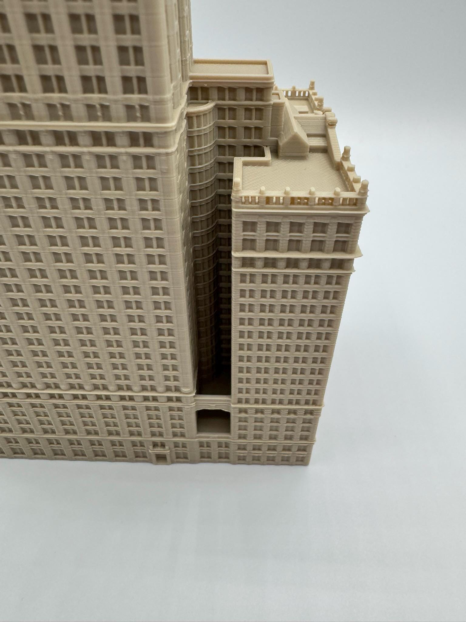 StarsoftheCity Whitehall Building Model 3D Printed Beige