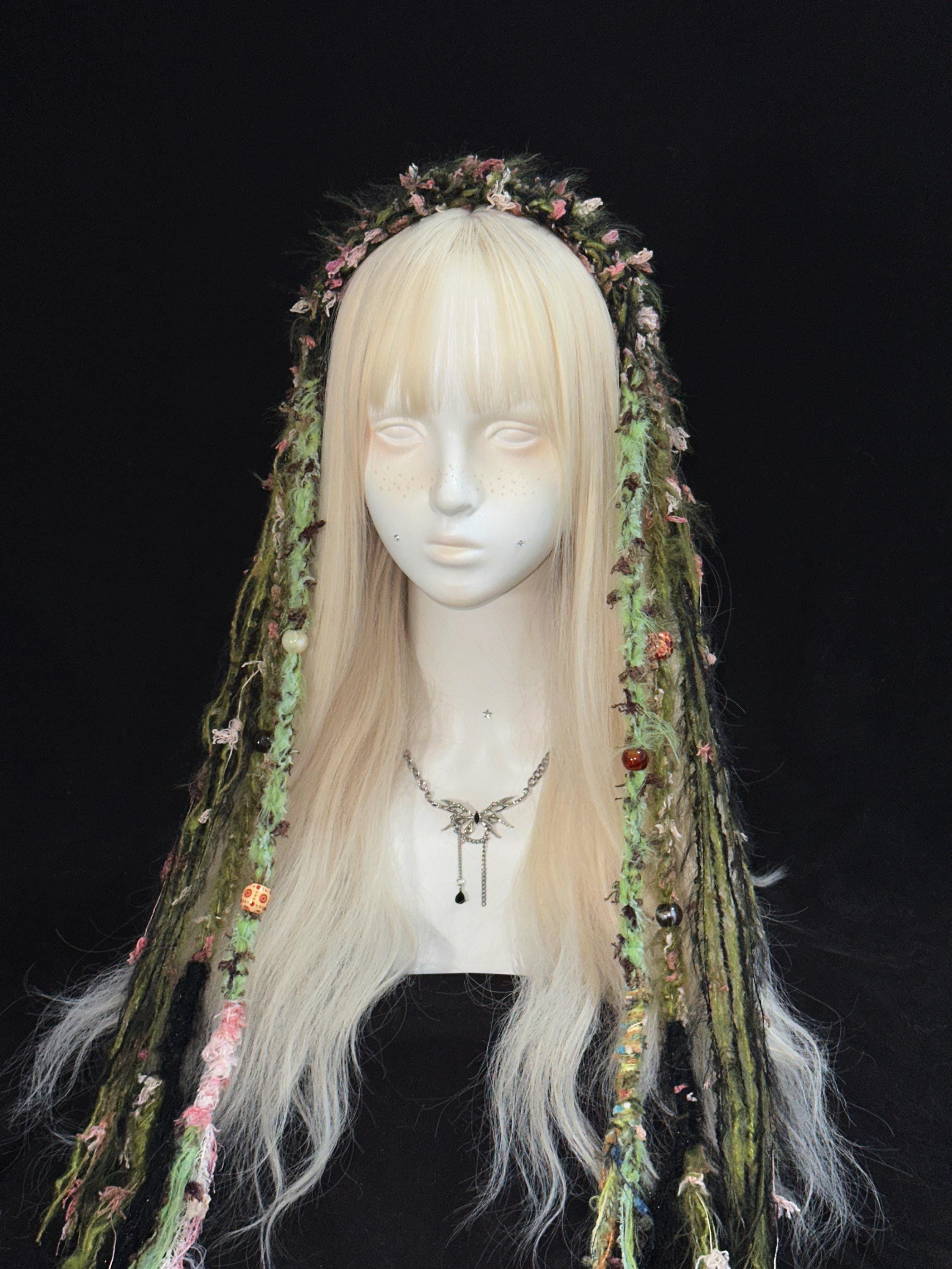 StellarPride Woodland Fairy Headband With Beaded Tassel Strands
