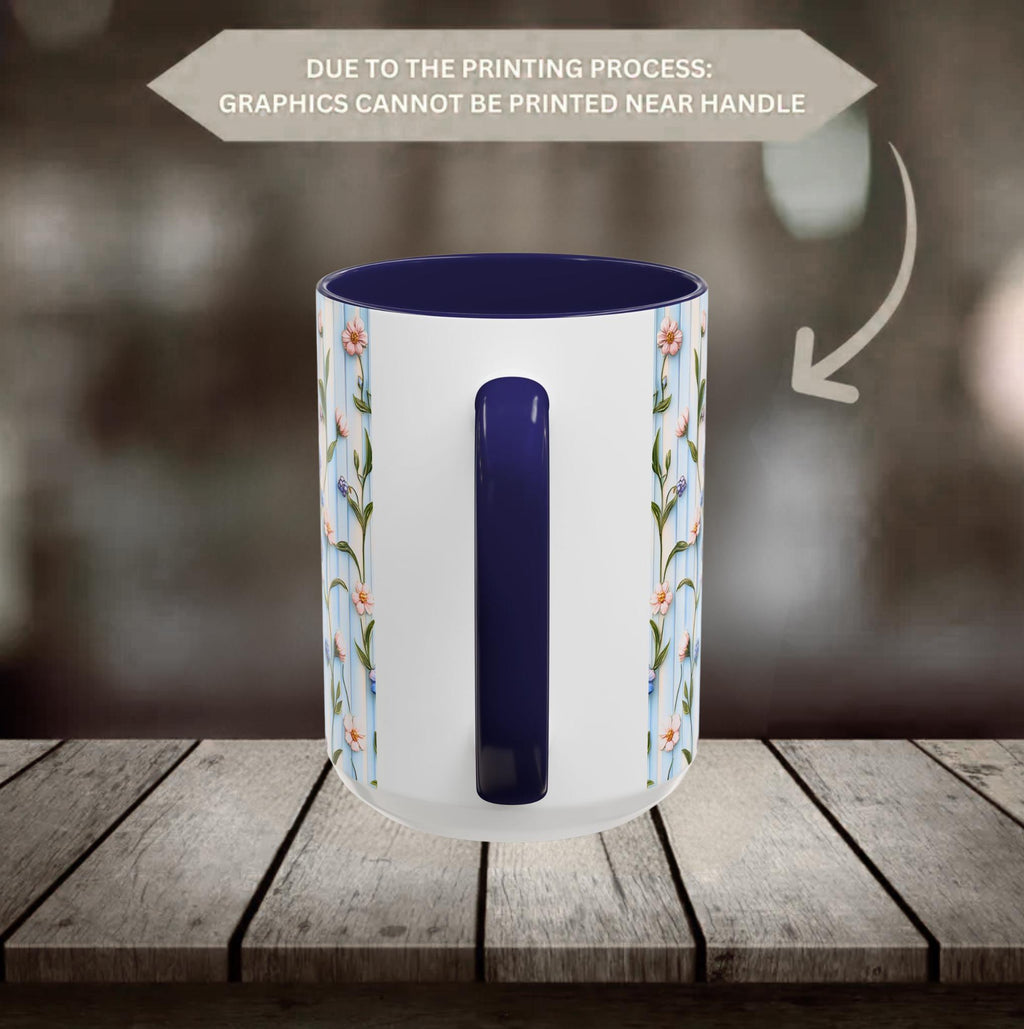 LELORESTORE Personalized Gigi Floral Mug Custom Name Coffee Cup