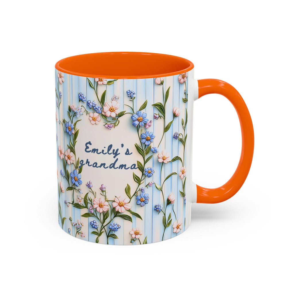 Personalized Grandma Mug With Grandchild Name Pregnancy Announcement Gift