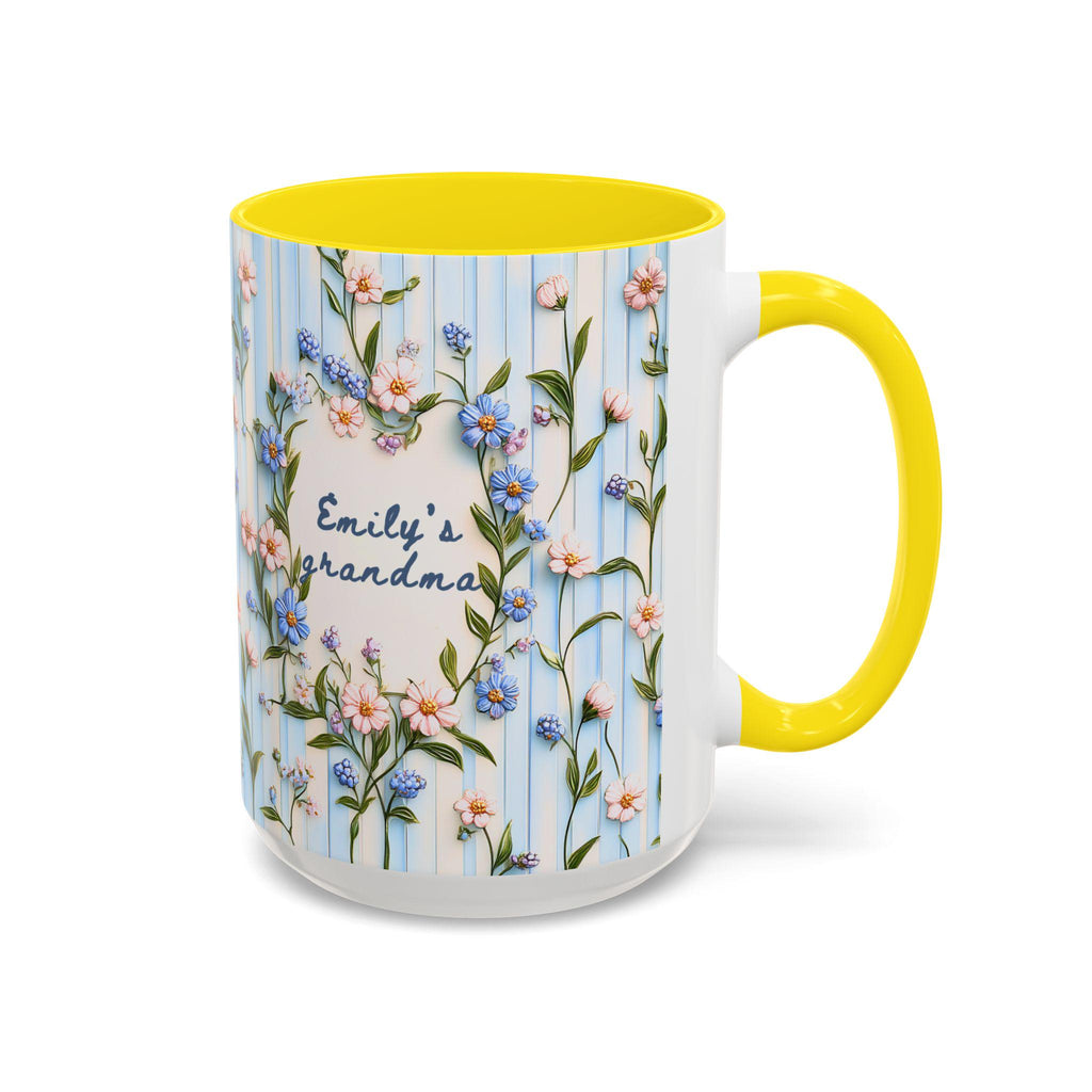 Personalized Grandma Mug With Grandchild Name Pregnancy Announcement Gift