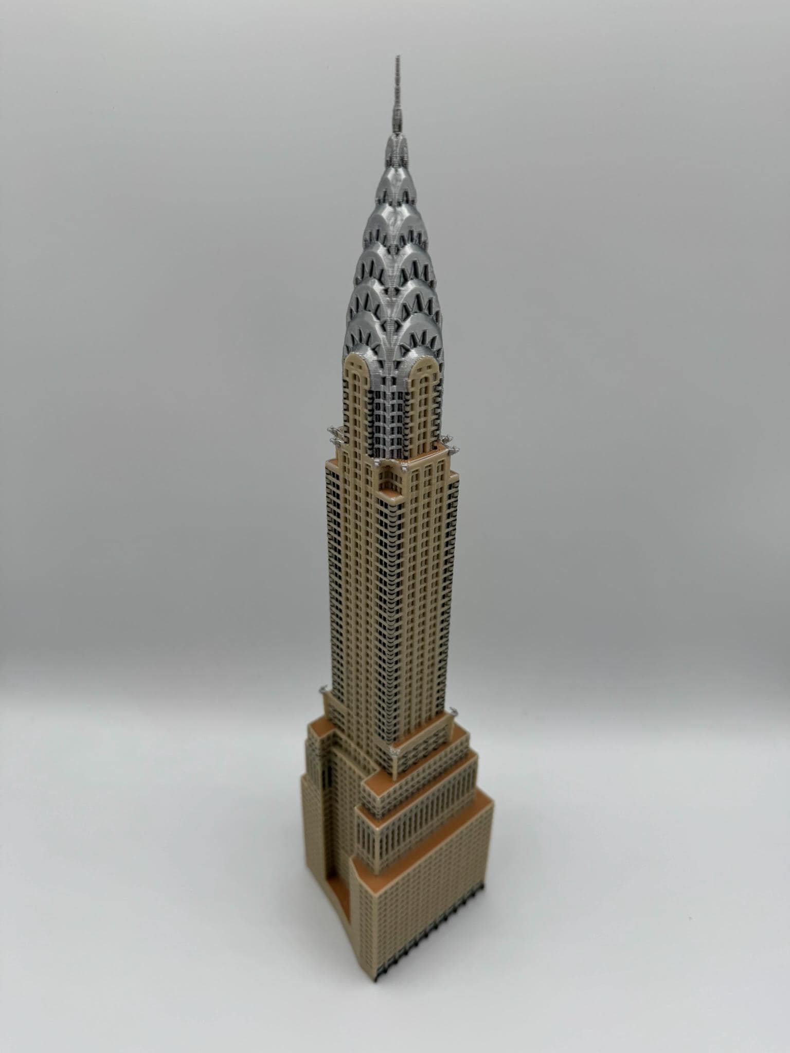 Chrysler Building Model 3D Printed Full Color