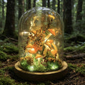 StarlitCarat Orange Mushroom Lamp Night Light 6.3in 2200K Battery
