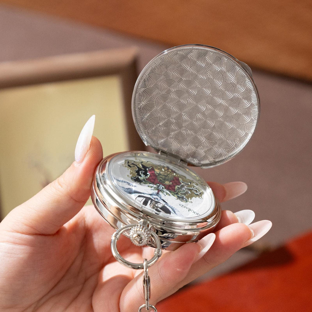 Oryeia Retro Crest Lion Musical Pocket Watch Engraved Music Box