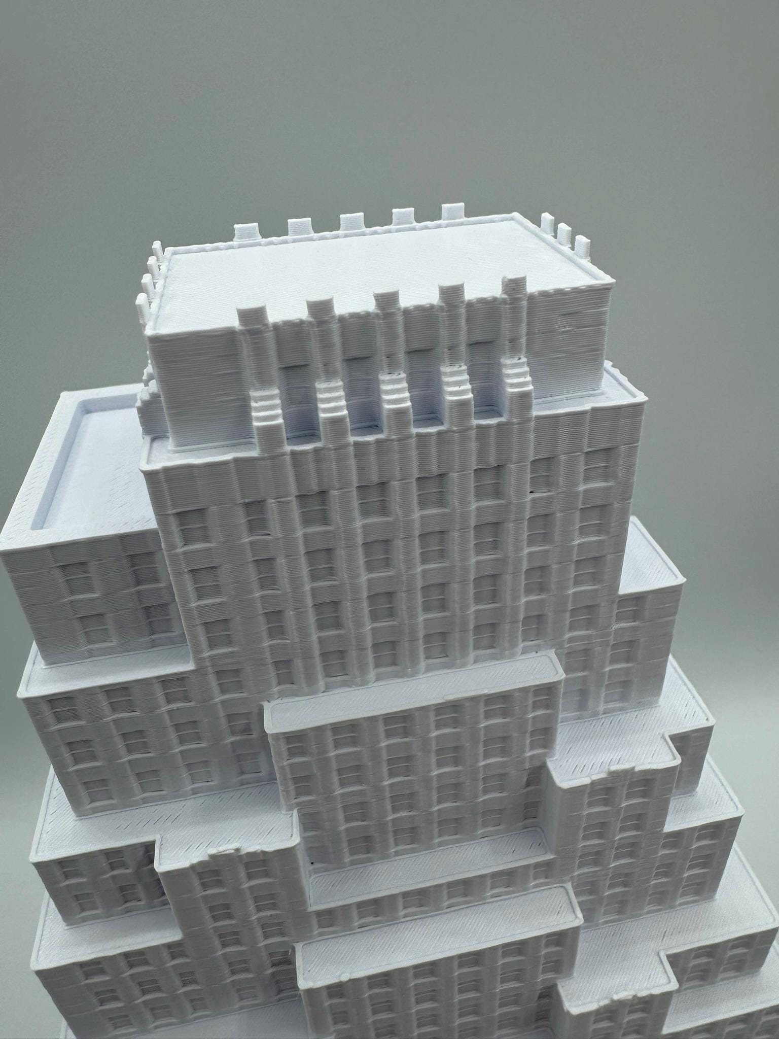 StarsoftheCity 120 Wall Street 3D Printed Architectural Model White