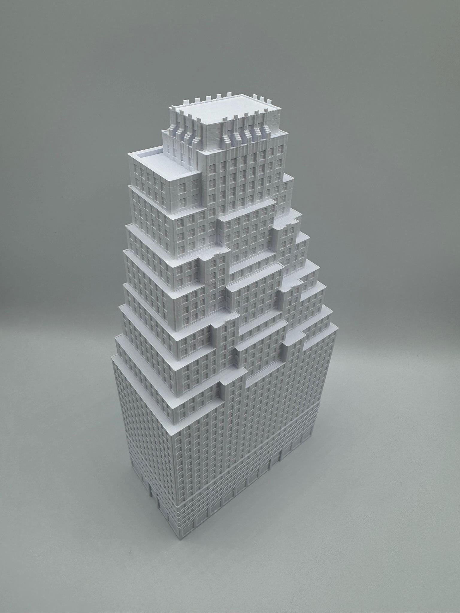 StarsoftheCity 120 Wall Street 3D Printed Architectural Model White