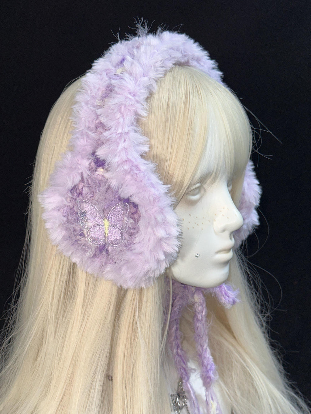 Custom Color Butterfly Crochet Ear Warmer Handmade Bohemian Style