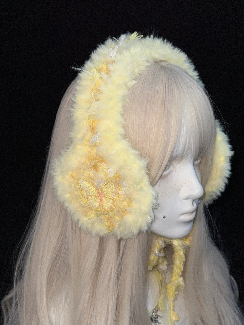 Custom Color Butterfly Crochet Ear Warmer Handmade Bohemian Style