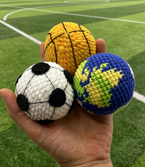 CrochetRecipe Earth Hacky Sack Crochet Footbag 2.2in