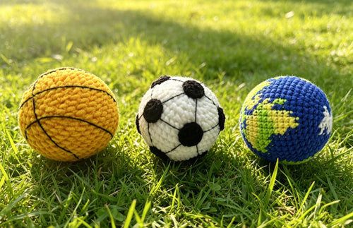 CrochetRecipe Earth Hacky Sack Crochet Footbag 2.2in