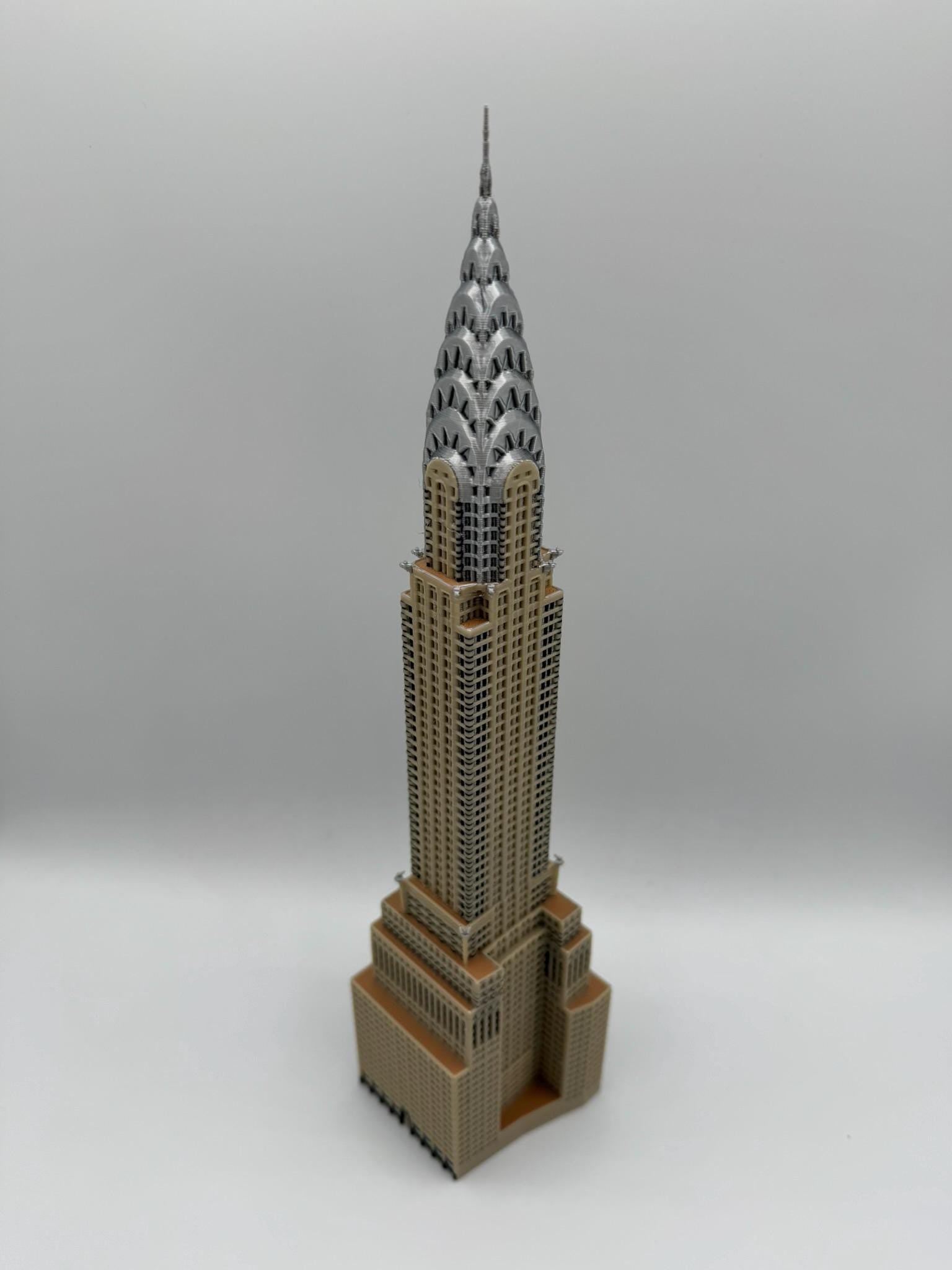 Chrysler Building Model 3D Printed Full Color