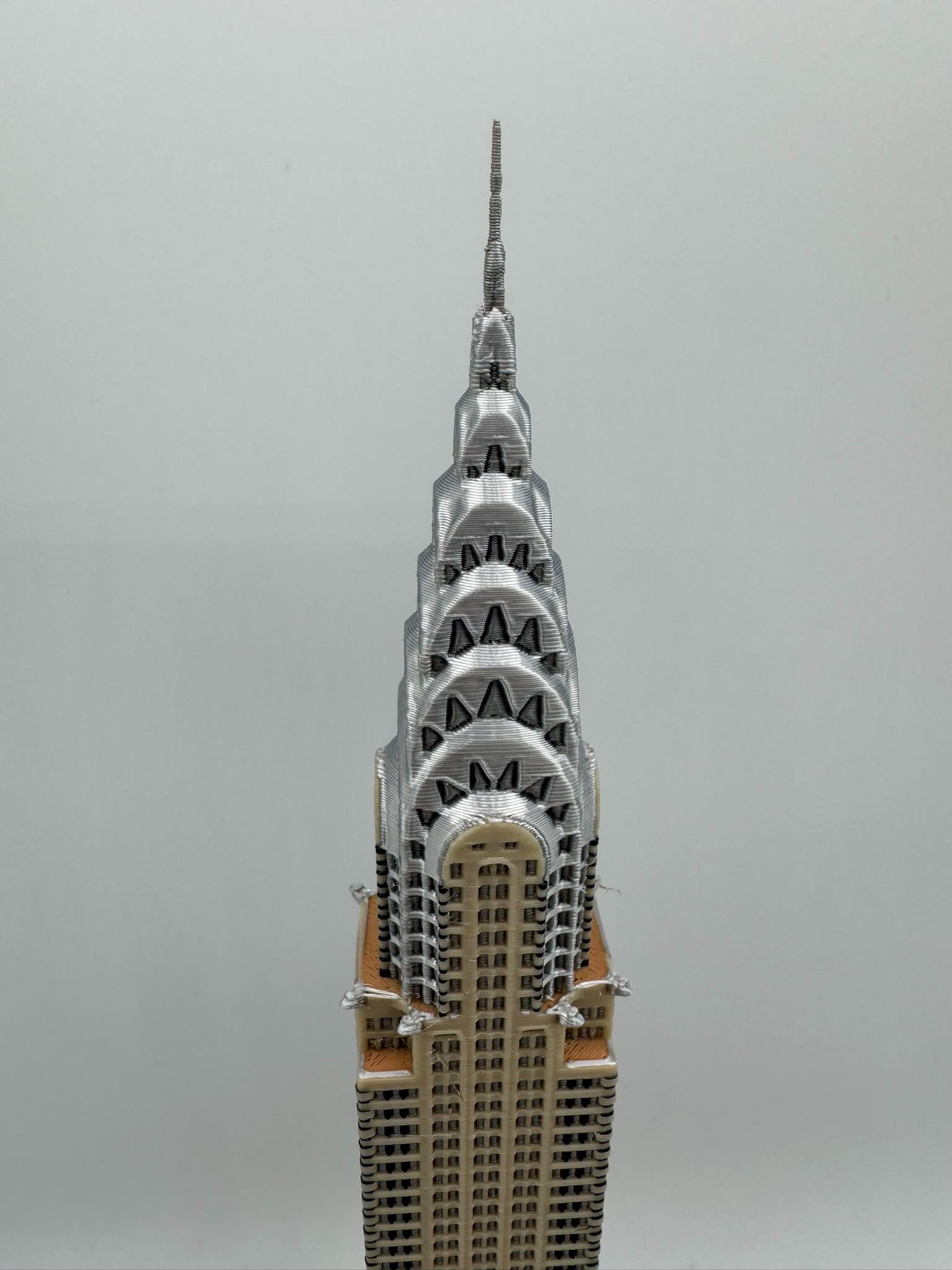 StarsoftheCity Chrysler Building 3D Printed Full Color Model 12in