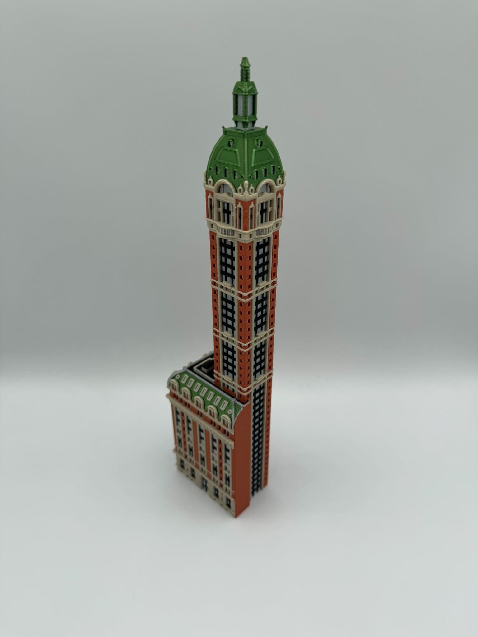 StarsoftheCity Singer Building Model 3D Printed Full Color