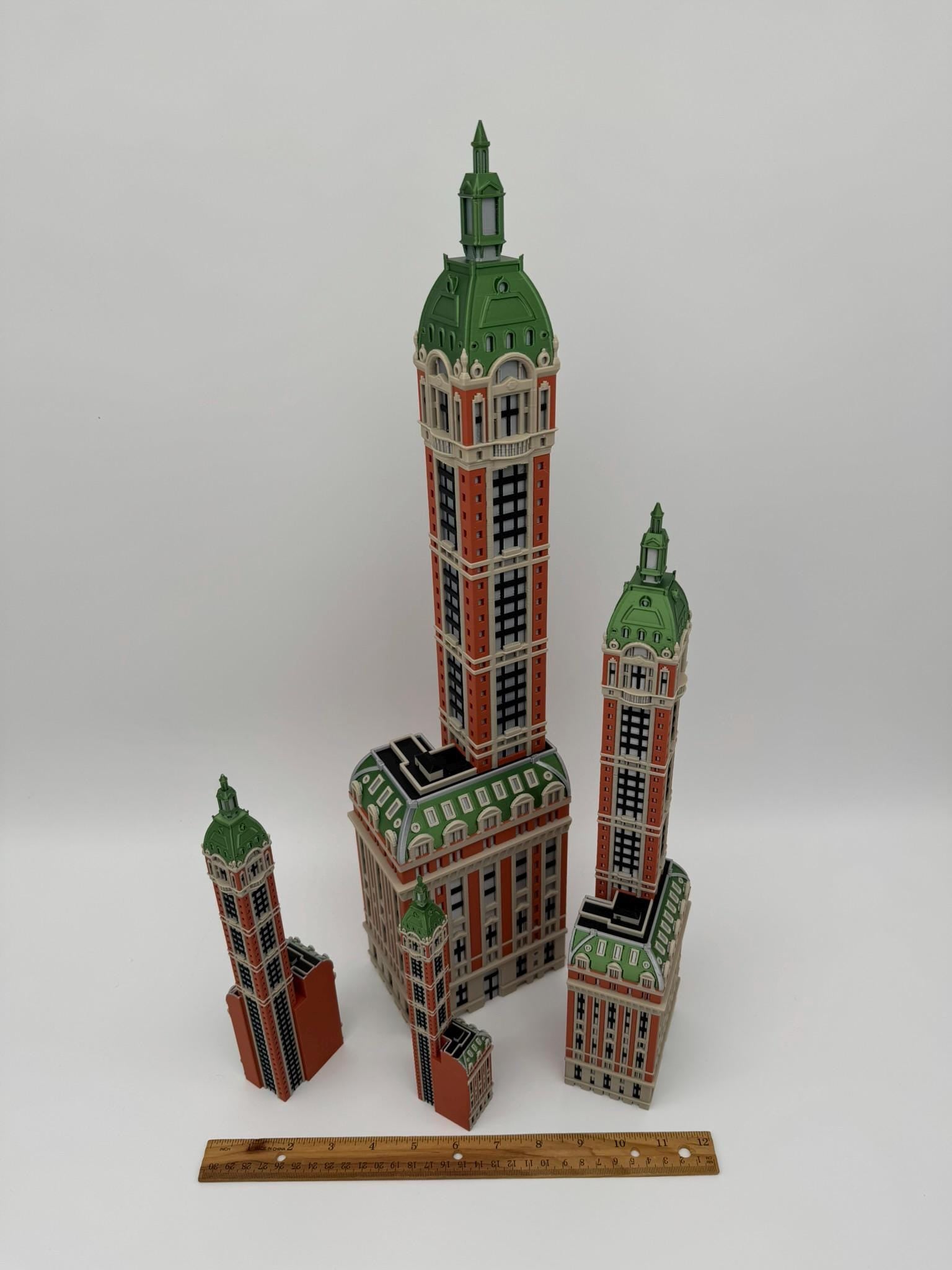 StarsoftheCity Singer Building Model 3D Printed Full Color