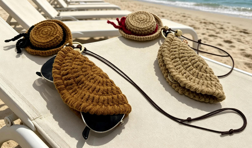 CrochetRecipe Handmade Sunglasses Holder Necklace Stand