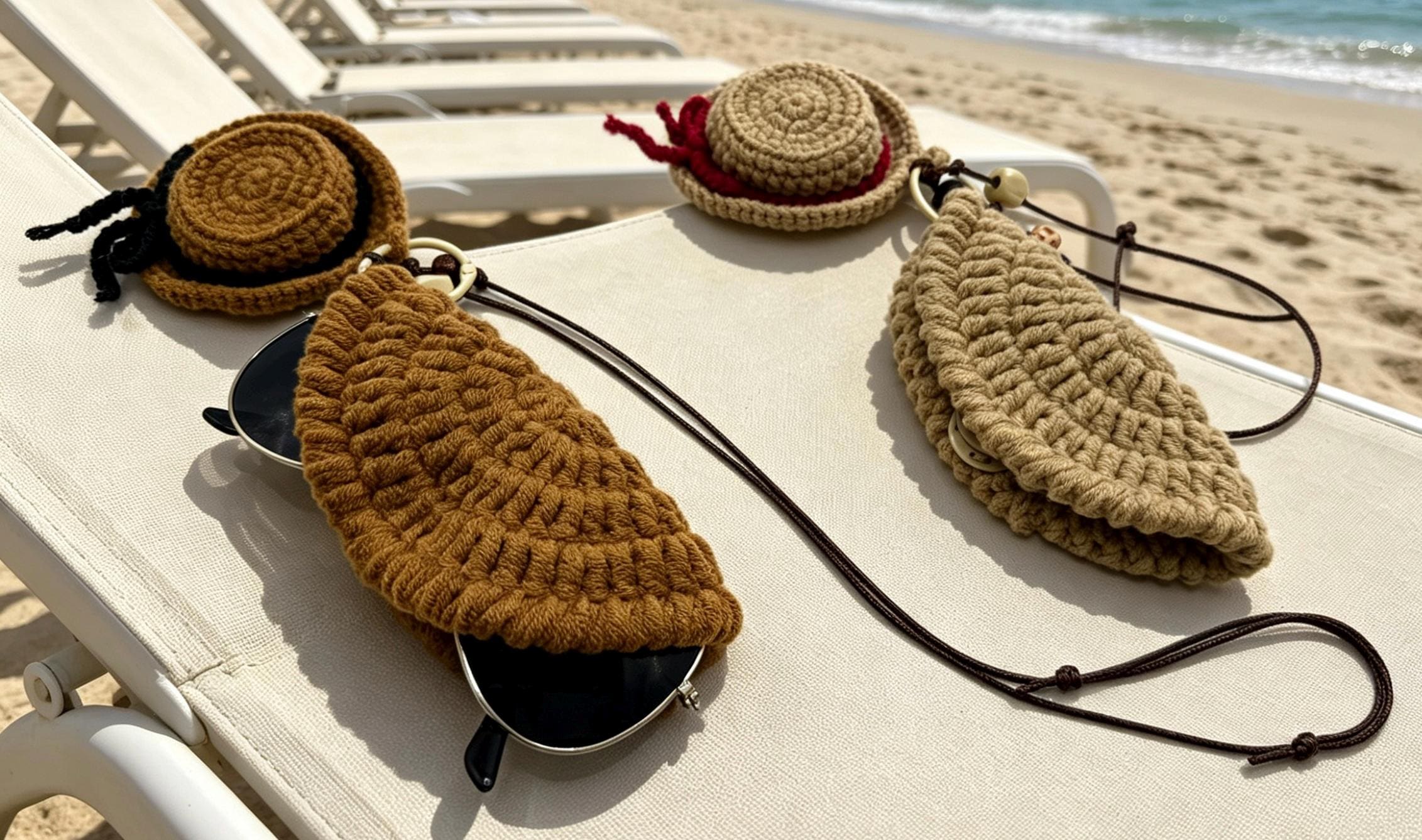 CrochetRecipe Handmade Sunglasses Holder Necklace Stand
