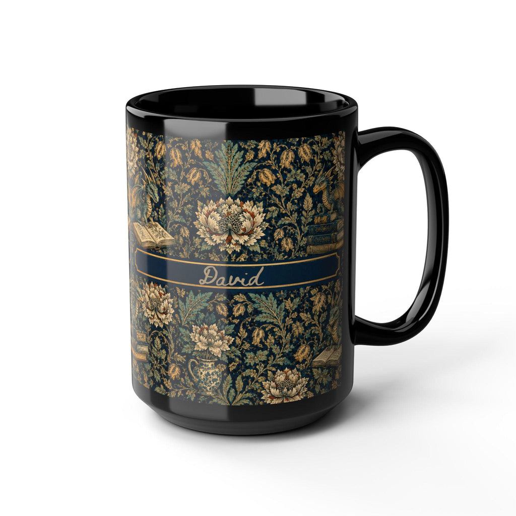 LELORESTORE Personalized Dark Academia Floral Mug Gothic Botanical Coffee Cup